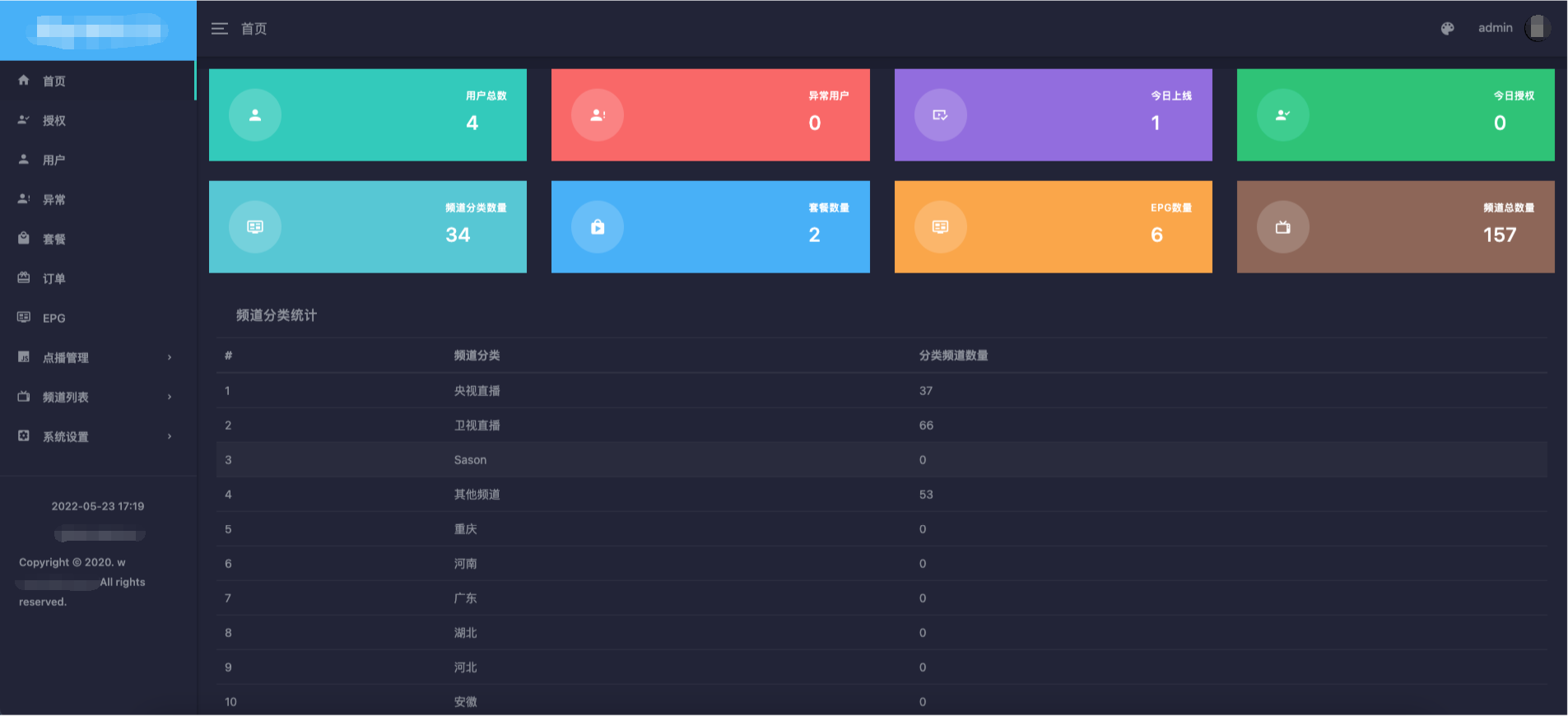 新版骆驼IPTV小肥米iptv管理系统全开源源码可对接EZtv电视直播管理系统插图