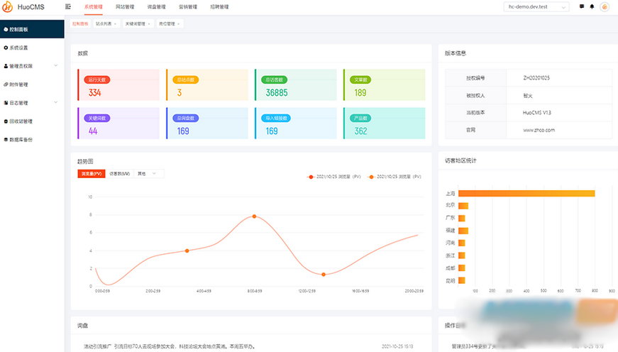 基于thinkphp内核且免费开源&可商用的HuoCMS建站系统插图