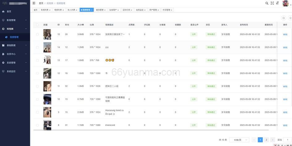 一款快速搭建影视类网站的系统，它用户端基于nuxt3和 element-ui插图4