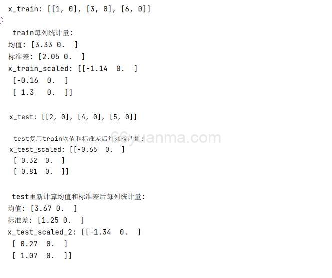 标准化时fit_transform与transform的区别插图