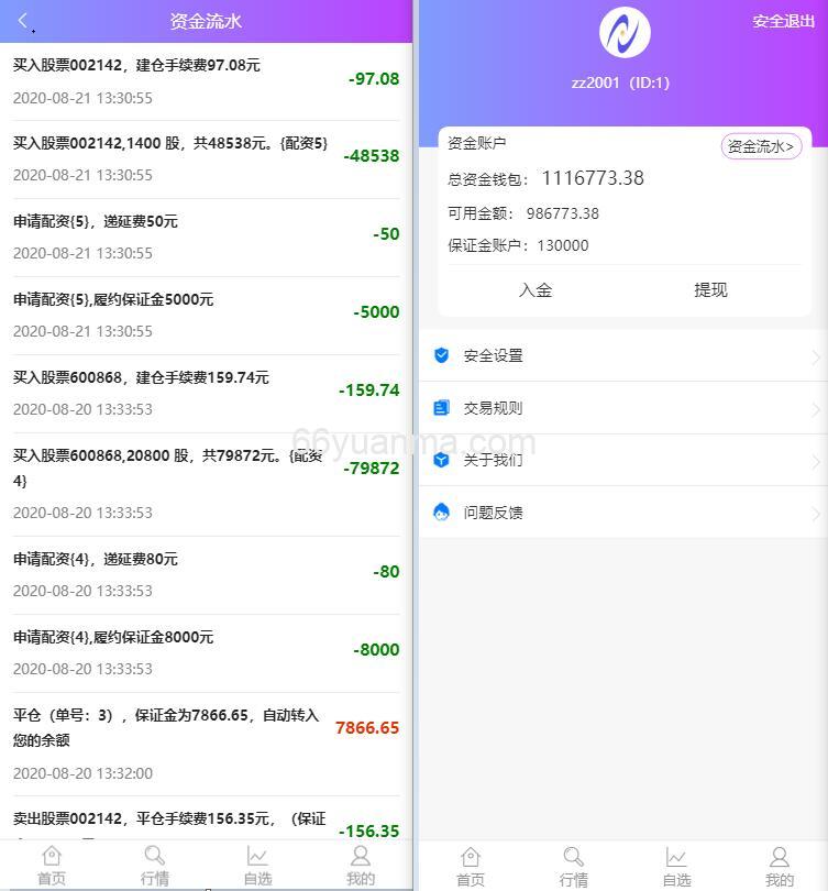 单手机版双融/金融系统源码 带静态推广官网插图1