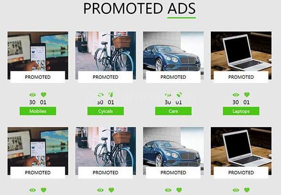 在线交易广告投放平台网站模板源码