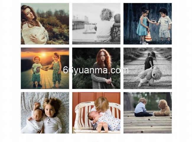 粉红色摄影工作室作品展示网站模板源码插图1