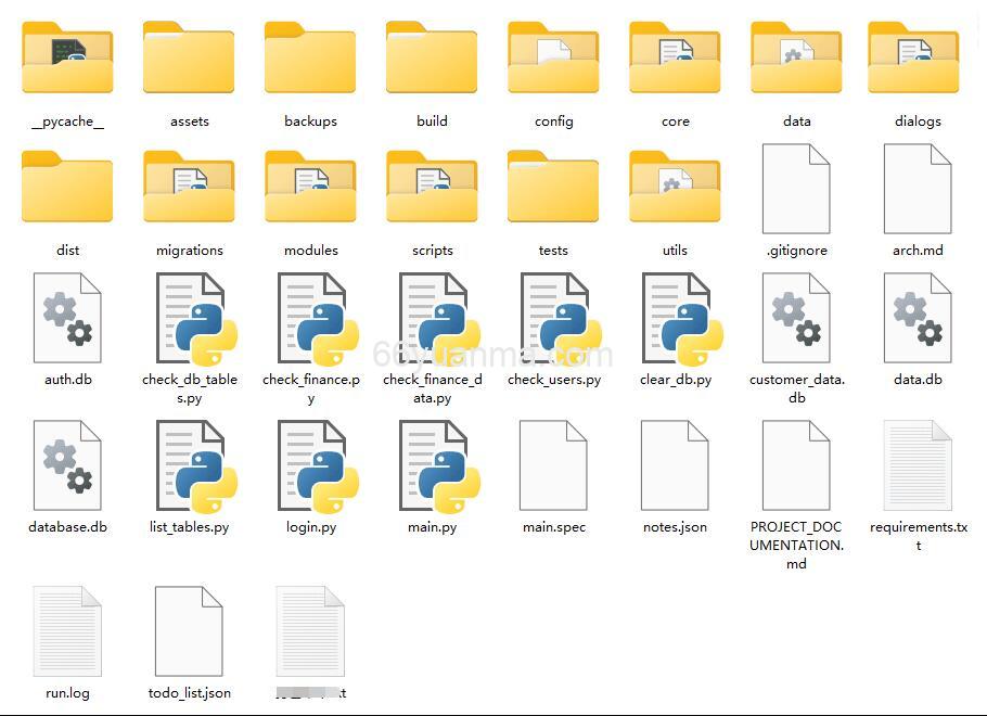 客户资料管理系统源码 PY源码后台设计